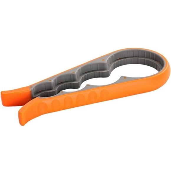 1pc Multifunctional 4-in-1 Jar Opener,can Opener Jar Gripper  Orange/Grey - Picture 2 of 6
